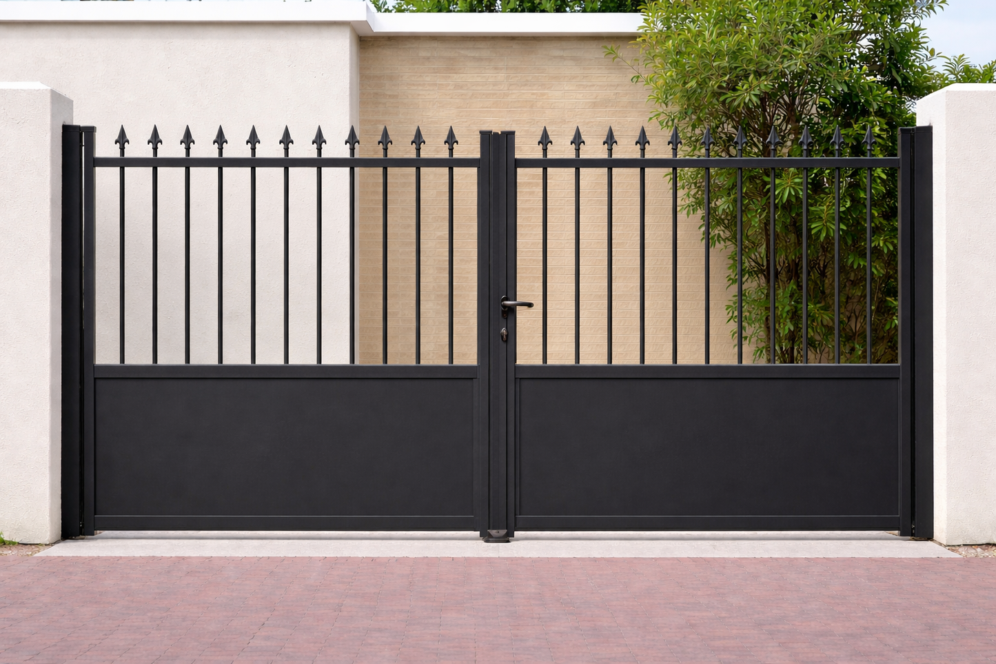 Portail battant fer forgé - Sur Mesure